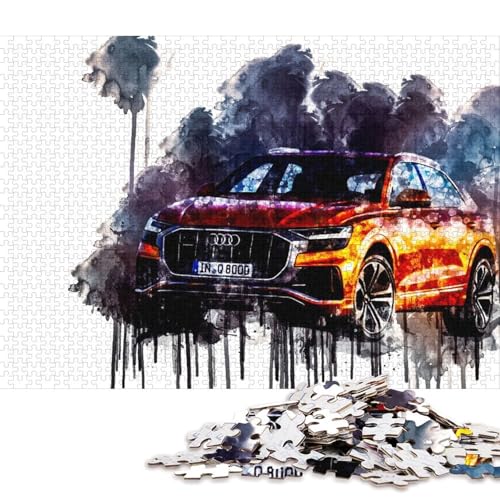 Kunst-Sportwagen-Puzzle, herausfordernd und knifflig, Premium-Karton-Puzzle für Erwachsene, Teenager, 70 x 50 cm/1000 Teile Kunst-Sportwagen-Puzzle, herausfordernd und knifflig, Premium-Karton-Puzzle für Erwachsene, Teenager, 70 x 50 cm/1000 Teile von QBIREX