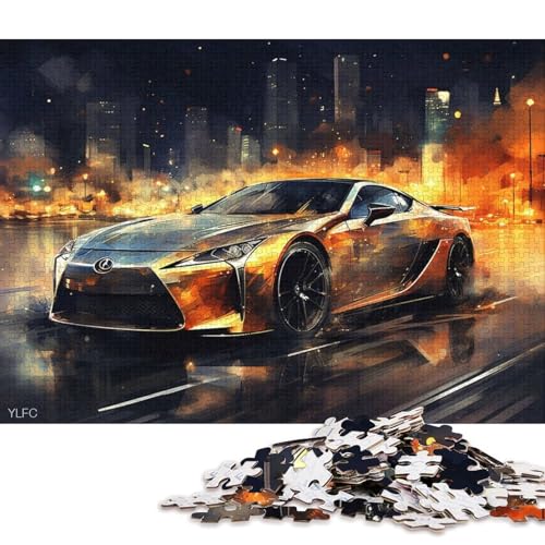 Kunst-Sportwagen-Puzzle, präzises, ineinandergreifendes Papier, rechteckiges Puzzle für Erwachsene und Kinder, einzigartiges Geschenk, 70 x 50 cm, 1000 Teile Kunst-Sportwagen-Puzzle, präzises, ineinandergreifendes Papier, rechteckiges Puzzle für Erwachsene und Kinder, einzigartiges Geschenk, 70 x 50 cm, 1000 Teile von QBIREX
