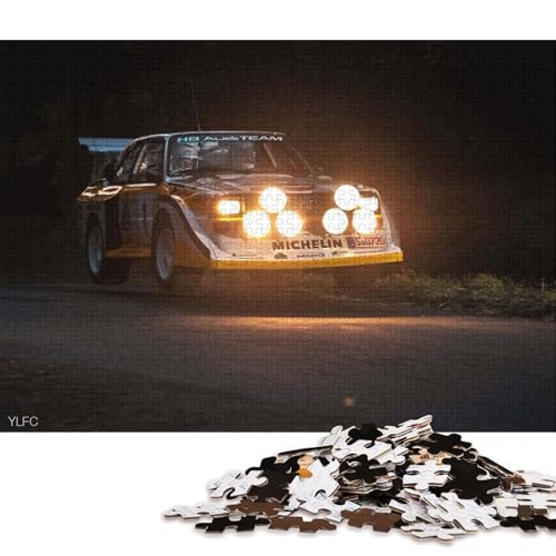 Kunst-Sportwagen-Puzzle, präzises, ineinandergreifendes Papier, rechteckiges Puzzle für Jungen oder Mädchen, 70 x 50 cm/1000 Teile von QBIREX