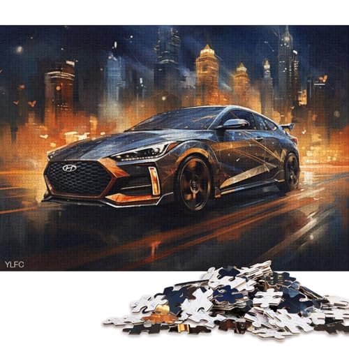 Kunst-Sportwagen-Puzzle, rechteckig, Pappe, Papier, rechteckig, Puzzle für Erwachsene und Kinder, 70 x 50 cm, 1000 Teile Kunst-Sportwagen-Puzzle, rechteckig, Pappe, Papier, rechteckig, Puzzle für Erwachsene und Kinder, 70 x 50 cm, 1000 Teile von QBIREX