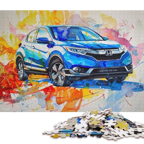 Kunst-Sportwagen-Puzzle, schwierig, 100 Prozent recycelter Karton, Puzzle für Frauen und Männer, Vatertagsgeschenke, 38 x 26 cm, 1000 Teile Kunst-Sportwagen-Puzzle, schwierig, 100 Prozent recycelter Karton, Puzzle für Frauen und Männer, Vatertagsgeschenke, 38 x 26 cm, 1000 Teile von QBIREX