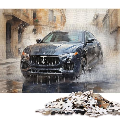 Kunst-Sportwagen-Puzzle, schwierige Herausforderung, 100 Prozent recycelter Karton, Puzzle für Erwachsene, Teenager, 38 x 26 cm, 1000 Teile Kunst-Sportwagen-Puzzle, schwierige Herausforderung, 100 Prozent recycelter Karton, Puzzle für Erwachsene, Teenager, 38 x 26 cm, 1000 Teile von QBIREX