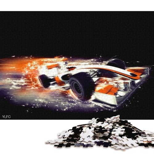 Kunst-Sportwagen-Puzzle, schwierige Herausforderung, 100 Prozent recycelter Karton, Puzzle für Frauen und Männer, Muttertagsgeschenke, 38 x 26 cm/1000 Teile Kunst-Sportwagen-Puzzle, schwierige Herausforderung, 100 Prozent recycelter Karton, Puzzle für Frauen und Männer, Muttertagsgeschenke, 38 x 26 cm/1000 Teile von QBIREX