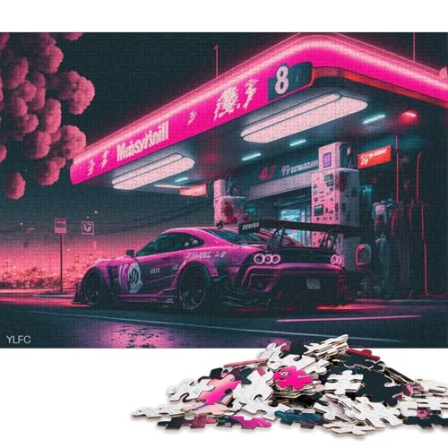 Kunst-Sportwagen-Puzzle, schwieriges rechteckiges Hartpapier-Puzzle für Erwachsene und Kinder, einzigartiges Geschenk, 70 x 50 cm, 1000 Teile Kunst-Sportwagen-Puzzle, schwieriges rechteckiges Hartpapier-Puzzle für Erwachsene und Kinder, einzigartiges Geschenk, 70 x 50 cm, 1000 Teile von QBIREX