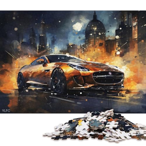 Kunst-Sportwagen-Puzzle, schwieriges rechteckiges Hartpapier-Puzzle für Erwachsene und Kinder, einzigartiges Geschenk, 70 x 50 cm, 1000 Teile Kunst-Sportwagen-Puzzle, schwieriges rechteckiges Hartpapier-Puzzle für Erwachsene und Kinder, einzigartiges Geschenk, 70 x 50 cm, 1000 Teile von QBIREX