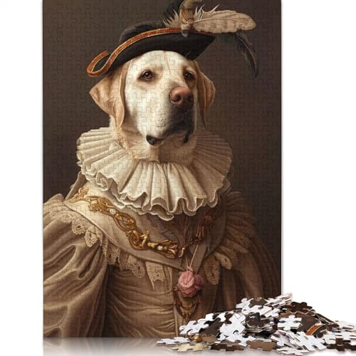 Labrador Retriever Hunde Puzzle für Erwachsene, Denksportaufgaben für Erwachsene, Puzzlespiele für Erwachsene und Teenager, 520 Teile (52 x 38 cm) von QBIREX