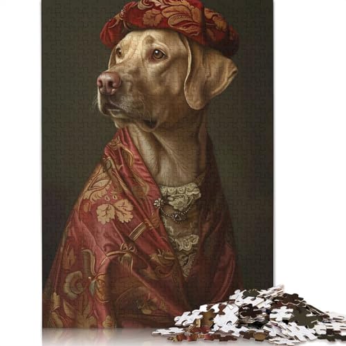 Labrador Retriever-Puzzle, 520 Teile, für Erwachsene, passen perfekt zusammen, Denksportaufgaben für Frauen und Männer, 520 Teile (52 x 38 cm) von QBIREX