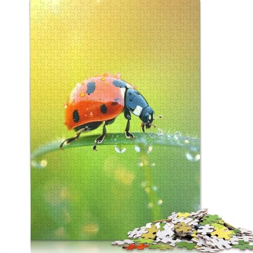 Ladybugs Stroll Puzzles 1000 Teile Schwer Puzzle Spielzeug Pädagogisches Spiel Impossible Herausforderung Spielzeug Für Erwachsene Kinder 1000pcs (75x50cm) von QBIREX