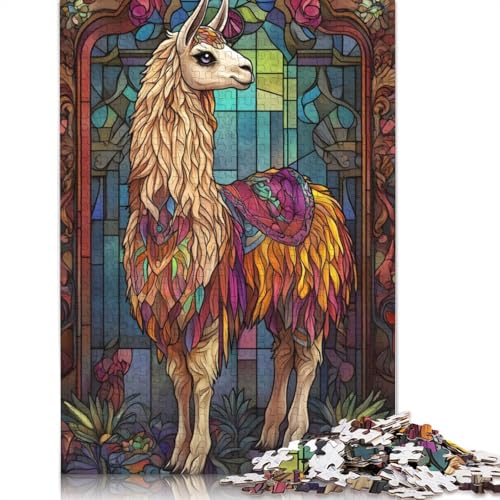 Lama-Puzzle, Denksportaufgabe, Premium-Puzzle aus Karton für Kinder und Erwachsene ab 12 Jahren, 1000 Teile (26 x 38 cm) von QBIREX