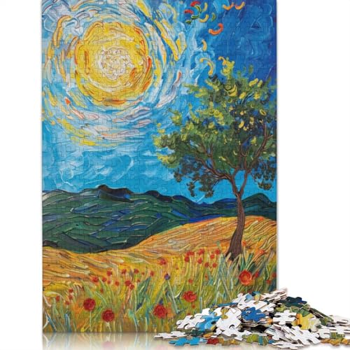 Landschaftsmalerei-Puzzle, 100% Recyclingkarton, 100% Recyclingkarton, Puzzle als Geschenk für Jungen oder Mädchen, 1000 Teile (75 x 50 cm) von QBIREX