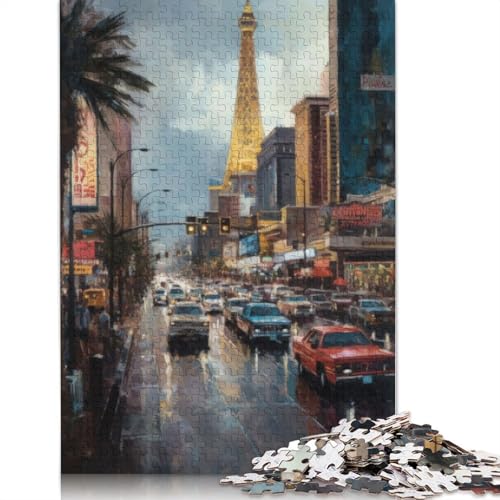 Las Vegas Beauty USA Puzzle-Spielzeug, Lernspiel, Premium-Karton-Puzzle für Erwachsene und Kinder, 1000 Teile (75 x 50 cm) von QBIREX