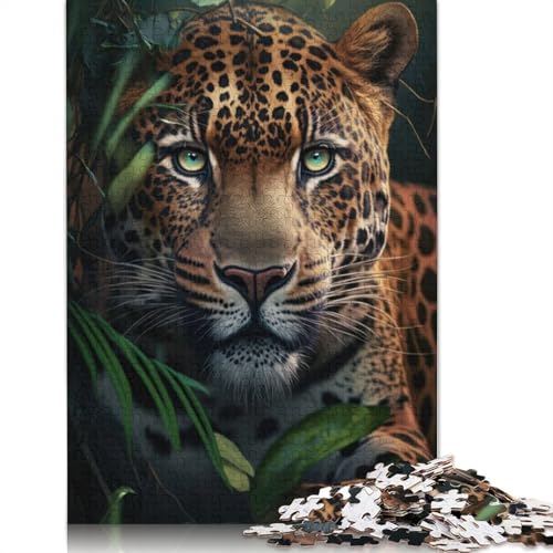 Leopard Generative AI Puzzle für Erwachsene, 520 Teile, anspruchsvolle Familienspiele, Denkspiele für Kinder ab 12 Jahren, 520 Teile (52 x 38 cm) von QBIREX