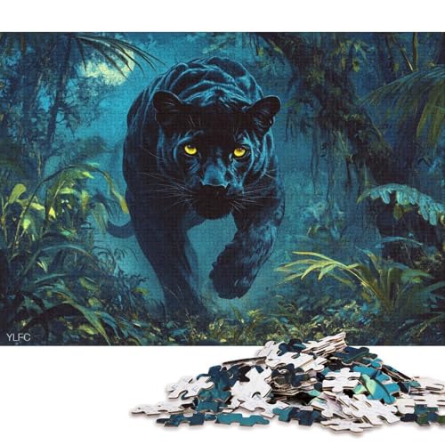 Leoparden-Puzzle, Denksportaufgabe, 100% recycelter Karton, Puzzle für Kinder und Erwachsene ab 12 Jahren, Vatertagsgeschenk, 70 x 50 cm, 1000 Teile Leoparden-Puzzle, Denksportaufgabe, 100% recycelter Karton, Puzzle für Kinder und Erwachsene ab 12 Jahren, Vatertagsgeschenk, 70 x 50 cm, 1000 Teile von QBIREX