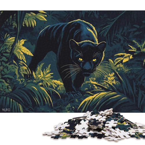 Leoparden-Puzzle, präzises, ineinandergreifendes Papier, rechteckiges Puzzle für Jungen oder Mädchen, 38 x 26 cm/1000 Teile Leoparden-Puzzle, präzises, ineinandergreifendes Papier, rechteckiges Puzzle für Jungen oder Mädchen, 38 x 26 cm/1000 Teile von QBIREX