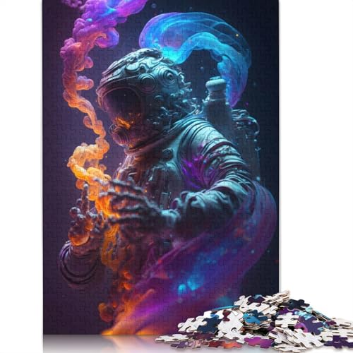 Liquid Universe Puzzle, rechteckig, aus Pappe, 100% recycelter Pappe, Puzzle für Erwachsene und Kinder, Tagesgeschenke, 1000 Teile (75 x 50 cm) von QBIREX