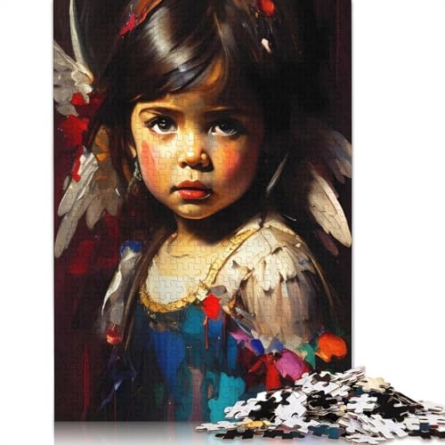Little Angel Puzzle, 100% Recyclingkarton, 100% Recyclingkarton, Puzzle für Jungen oder Mädchen, 1000 Teile (75 x 50 cm) von QBIREX