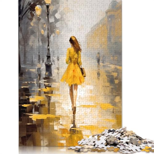 Lonely Woman Puzzle 1000 Teile Schwer Puzzle Spielzeug Lernspiel Impossible Herausforderungsspielzeug Für Erwachsene Kinder 1000pcs (38x26cm) von QBIREX