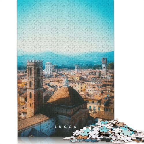 Lucca Puzzle, Denksportaufgabe, rechteckiges Papierpuzzle für Erwachsene, 1000 Teile (75 x 50 cm) von QBIREX