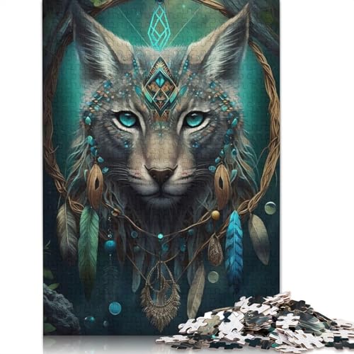 Lynx Legendary Puzzle 1000 Teile Schwer Puzzle Spielzeug Lernspiel Impossible Herausforderungsspielzeug Für Erwachsene Kinder 1000pcs (40x28cm) von QBIREX