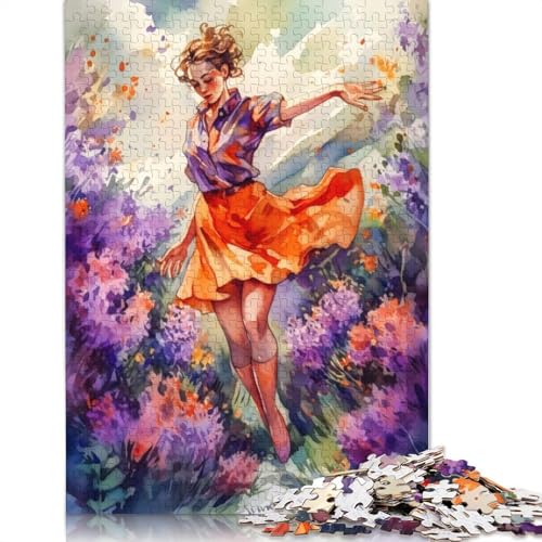 Mädchen-Puzzle „Botanischer Flieder“, 520 Teile, für Erwachsene, freundliche Materialien, Coole Puzzles für Erwachsene, für Jungen oder Mädchen, 520 Teile (52 x 38 cm) von QBIREX