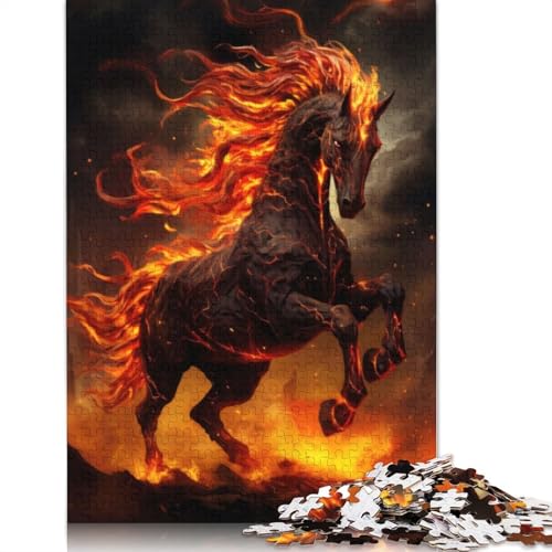 Magisches Lavapferd-Puzzle, umweltfreundliche Materialien, 100% recycelter Karton, Puzzle für Erwachsene und Kinder, 1000 Teile (75 x 50 cm) von QBIREX