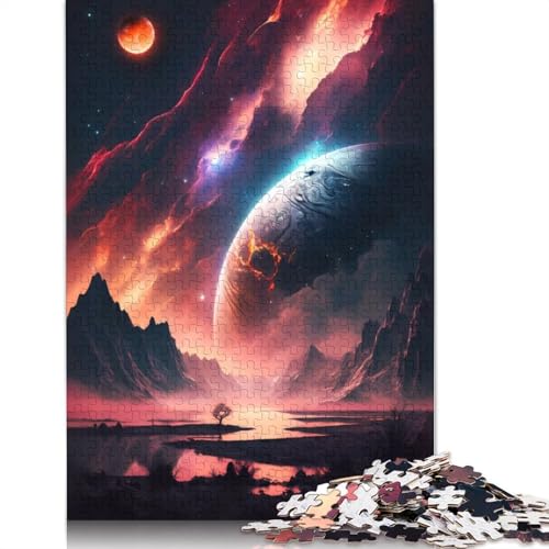 Majestätische Nebellandschaft, 1000-teiliges Puzzle für Erwachsene – Familienaktivität, Puzzle, Lernspiele, schwierig und herausfordernd (38 x 26 cm) von QBIREX