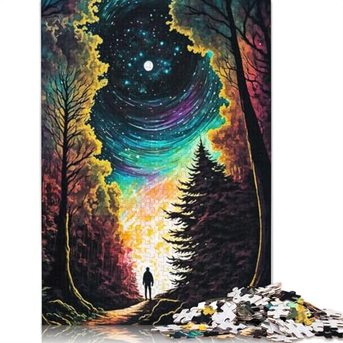 Malen Sie die Stille Nacht Puzzles Bunte Coole Puzzles für Kinder ab 12 Jahren 520 Stück (52 x 38 cm) von QBIREX
