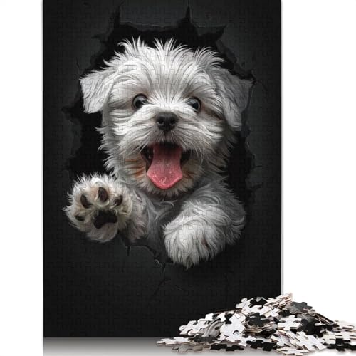 Maltese Puzzle 1000 Teile Schwer Puzzle Spielzeug Pädagogisches Spiel Impossible Herausforderung Spielzeug Für Erwachsene Und Kinder in Bewährter 1000pcs (75x50cm) von QBIREX