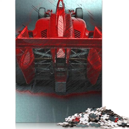 Mean Machine Puzzle, 100% recycelter Karton, 100% recycelter Karton, Puzzle für Jungen oder Mädchen, 1000 Teile (75 x 50 cm) von QBIREX