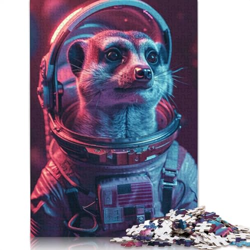 Meerkat Puzzle 1000-teilige Schwer Puzzle Spielzeug Lernspiel Impossible Herausforderung Spielzeug Für Erwachsene Und Kinder Ab 12 Jahren 520pcs (52x38cm) von QBIREX
