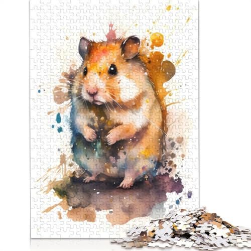 Meerschweinchen-Puzzle für Erwachsene, 520 Teile, rechteckiges Holzbrett-Puzzle, Geschenke für Männer, für Jungen oder Mädchen, 520 Teile (52 x 38 cm) von QBIREX
