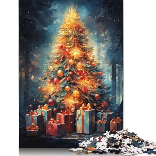 Merry and Bright Puzzle, kreative Spiele, 100% recycelter Karton, Puzzle für Erwachsene, 1000 Teile (75 x 50 cm) von QBIREX