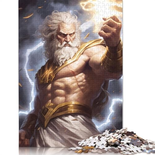 Mighty Zeus Puzzle, kreative Spiele, 100% recycelter Karton, Puzzle für Erwachsene, 1000 Teile (26 x 38 cm) von QBIREX