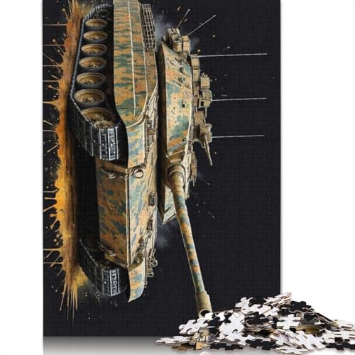 Militär-Aquarell-Puzzle, DIY-Spiel, Premium-Karton-Puzzle für Frauen und Männer, 1000 Teile (75 x 50 cm) von QBIREX