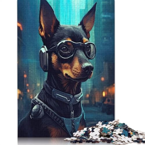 Min Pin Cyberpunk Puzzle 1000-teilige Schwer Puzzle Spielzeug Lernspiel Impossible Herausforderung Spielzeug Für Erwachsene Kinder 520pcs (52x38cm) von QBIREX