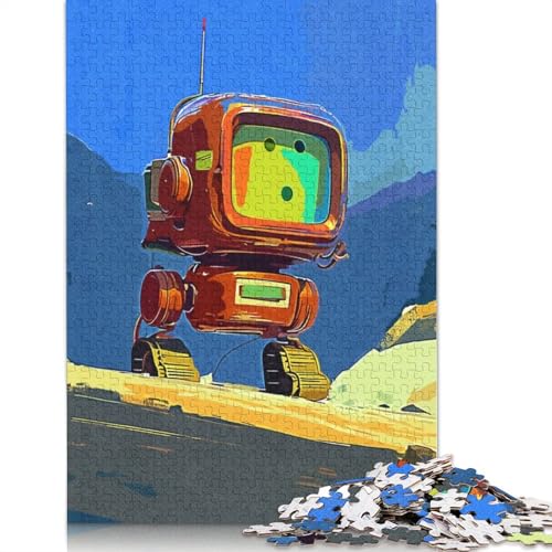 Mini-Roboter-Puzzle-Spielzeug, Lernspiel, Premium-Karton-Puzzle für Erwachsene und Kinder, 1000 Teile (75 x 50 cm) von QBIREX