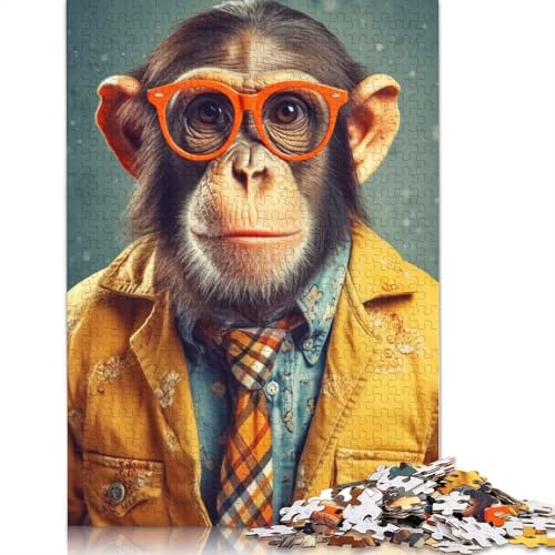 Monkey Business Puzzles 1000 Teile Schwer Puzzle Spielzeug Lernspiel Impossible Herausforderungsspielzeug Für Erwachsene Kinder 1000pcs (75x50cm) von QBIREX