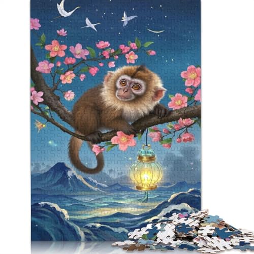 Monkey Puzzle 1000-teilige Schwer Puzzle Spielzeug Lernspiel Impossible Herausforderungsspielzeug Für Erwachsene Und Kinder in Bewährter 1000pcs (38x26cm) von QBIREX