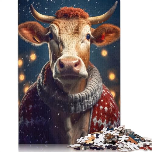 Moorry Christmas Puzzle 1000 Teile Schwer Puzzle Spielzeug Lernspiel Impossible Herausforderung Spielzeug Für Erwachsene Und Kinder Ab 12 Jahren 1000pcs (40x28cm) von QBIREX