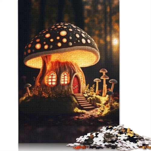 Mushroom House 520-teiliges Puzzle, Denksportaufgaben für Erwachsene, Puzzle für Erwachsene und Kinder, 520 Teile (52 x 38 cm) von QBIREX