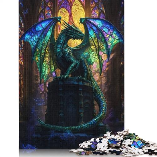 Mystic Dragons Cathedral Puzzles für Erwachsene, schwierige und anspruchsvolle Denksportaufgaben für Erwachsene und Kinder, 520 Teile (52 x 38 cm) von QBIREX
