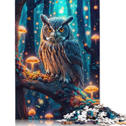 Mystical Owl Puzzle 1000 Teile Schwer Puzzle Spielzeug Lernspiel Impossible Herausforderung Spielzeug Für Erwachsene Und Kinder in Bewährter 1000pcs (40x28cm) von QBIREX