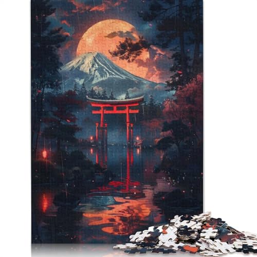 Mystische Nacht, Japanisches Puzzle, 1500 Teile, für Erwachsene, kreative Spiele, Puzzlespiele für Erwachsene, für Jungen oder Mädchen, 1500 Teile (85 x 57 cm) von QBIREX
