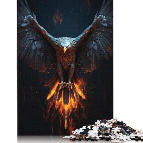 Mythical Phoenix Puzzle, kreative Spiele, 100% recycelter Karton, Puzzle für Erwachsene, 1000 Teile (75 x 50 cm) von QBIREX