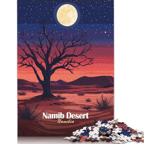 Namib-Wüstennacht-Puzzle, Lernspiele, Familienaktivitäten, Premium-Karton-Puzzle für Frauen und Männer, 1000 Teile (75 x 50 cm) von QBIREX