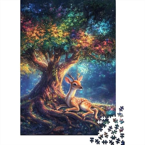 Niedliches Drachenpuzzle für Kleinkinder, Denksportaufgabe, rechteckiges Papierpuzzle für Erwachsene, 1000 Teile (75 x 50 cm) von QBIREX