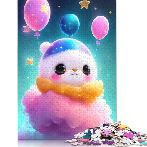 Niedliches Weltraumbaby-Puzzle mit 1000 Teilen, Papierpuzzle für Teenager, lustige Puzzles 1000 Teile (38 x 26 cm) von QBIREX