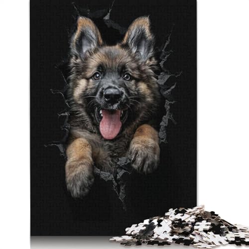 Norwegian Elkhound Puzzle 1000 Teile Schwer Puzzle Spielzeug Lernspiel Impossible Herausforderung Spielzeug Für Erwachsene Kinder 1000pcs (75x50cm) von QBIREX