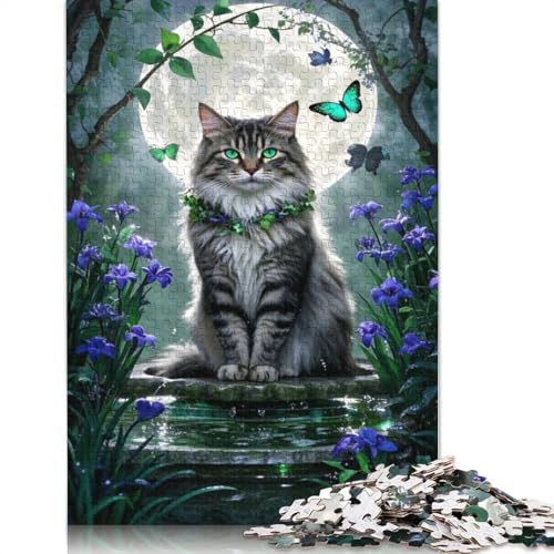 Norwegian Forest Cat Puzzles 1000 Teile Schwer Puzzle Spielzeug Lernspiel Impossible Herausforderung Spielzeug Für Erwachsene Und Kinder in Bewährter 1000pcs (38x26cm) von QBIREX