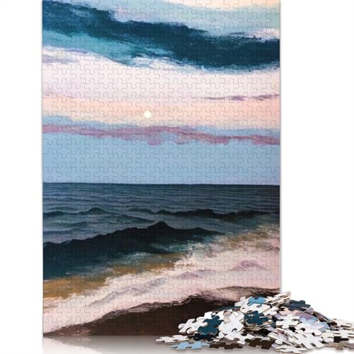 Ocean View Puzzle, 100% recycelter Karton, 100% recycelter Karton, Puzzle für Jungen oder Mädchen, 1000 Teile (75 x 50 cm) von QBIREX